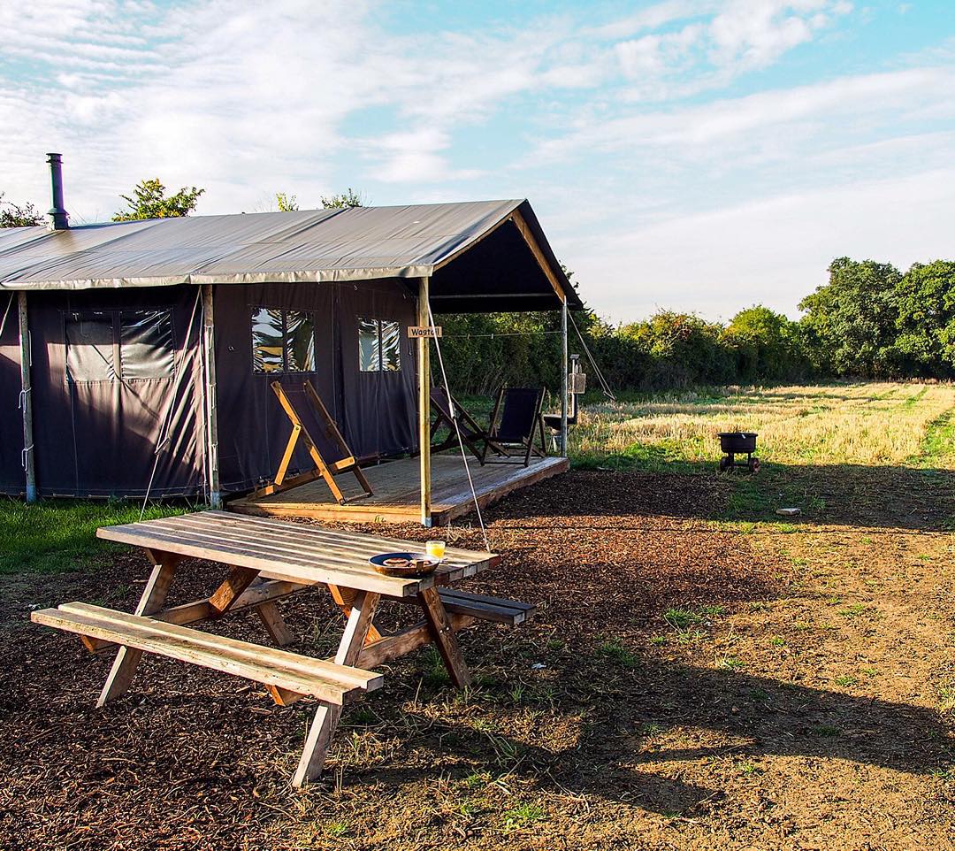 Camping in style, glamping. 